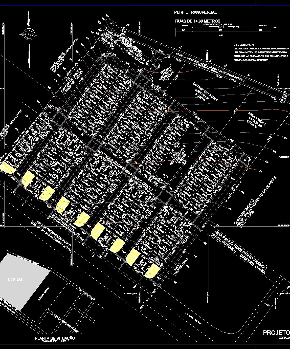 Planta urbanística oficial do Residencial Villa Bella com quadras e lotes numerados